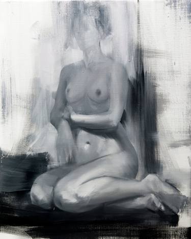 Original Abstract Expressionism Nude Paintings by Yuri Pysar