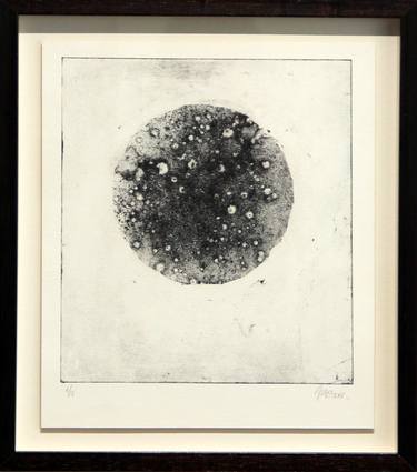 Original Abstract Science Printmaking by Eugenia Rodriguez