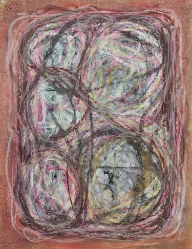 Original Abstract Expressionism Abstract Drawings by Eugenia Rodriguez