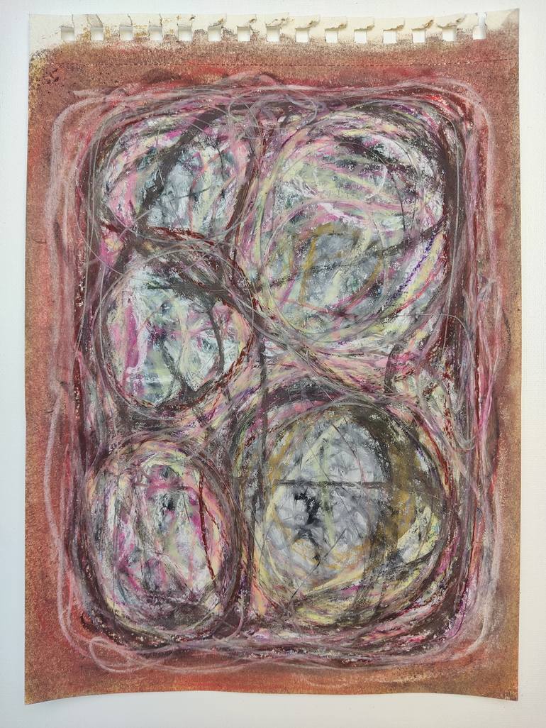 Original Abstract Expressionism Abstract Drawing by Eugenia Rodriguez