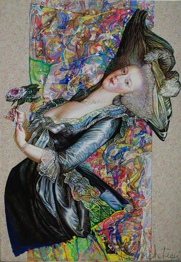 Print of Realism Women Paintings by Patrick Guicheteau