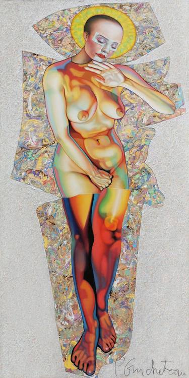 Original Nude Painting by Patrick Guicheteau