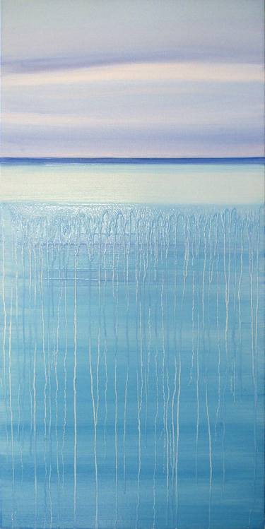 Print of Seascape Paintings by Zenia Dimitrakopoulou
