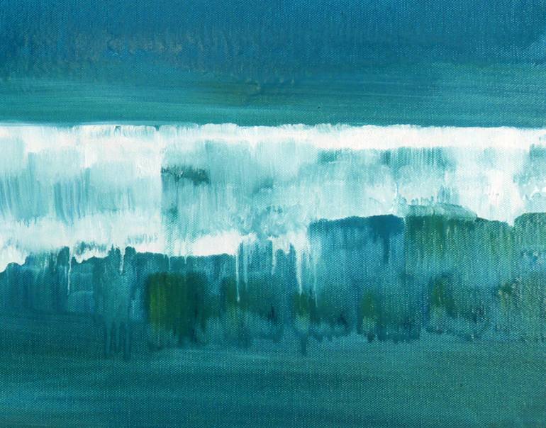 Original Abstract Expressionism Water Painting by Zenia Dimitrakopoulou