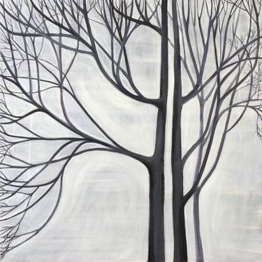 Print of Tree Paintings by Zenia Dimitrakopoulou