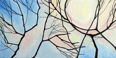 Original Abstract Expressionism Tree Paintings by Zenia Dimitrakopoulou