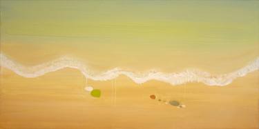 Original Minimalism Beach Paintings by Zenia Dimitrakopoulou