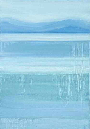 Print of Abstract Seascape Paintings by Zenia Dimitrakopoulou