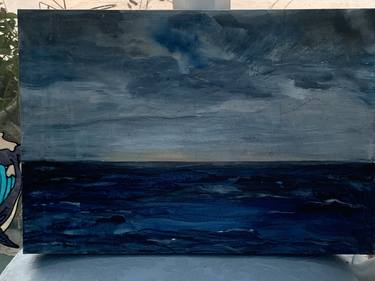 Original Expressionism Seascape Painting by Christine Harfleet