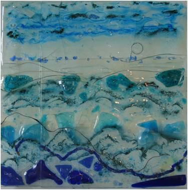 Original Abstract Nature Mixed Media by christine harfleet