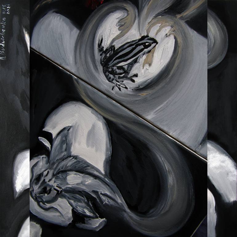 Original Conceptual Women Painting by Oksana Budnichenko