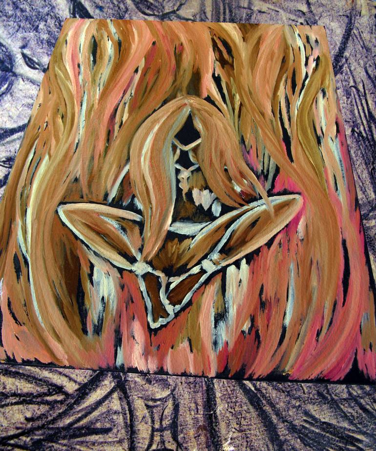 Original Contemporary Fantasy Painting by Oksana Budnichenko