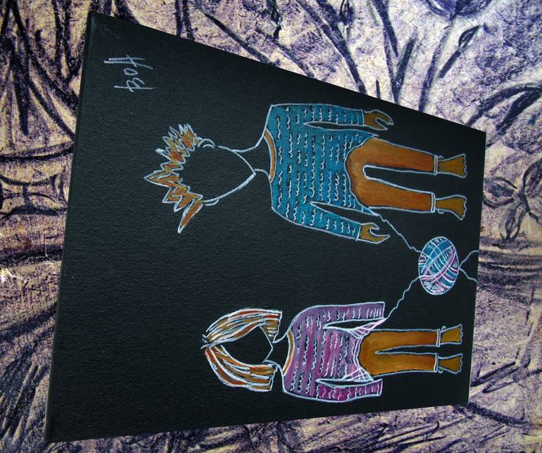 Original Illustration Children Painting by Oksana Budnichenko
