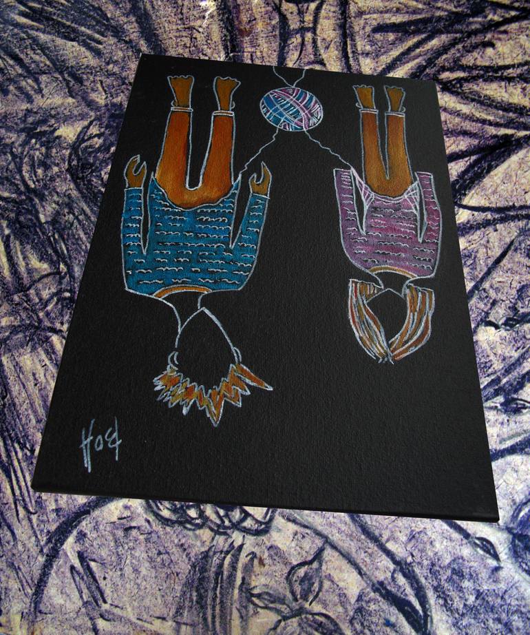 Original Illustration Children Painting by Oksana Budnichenko