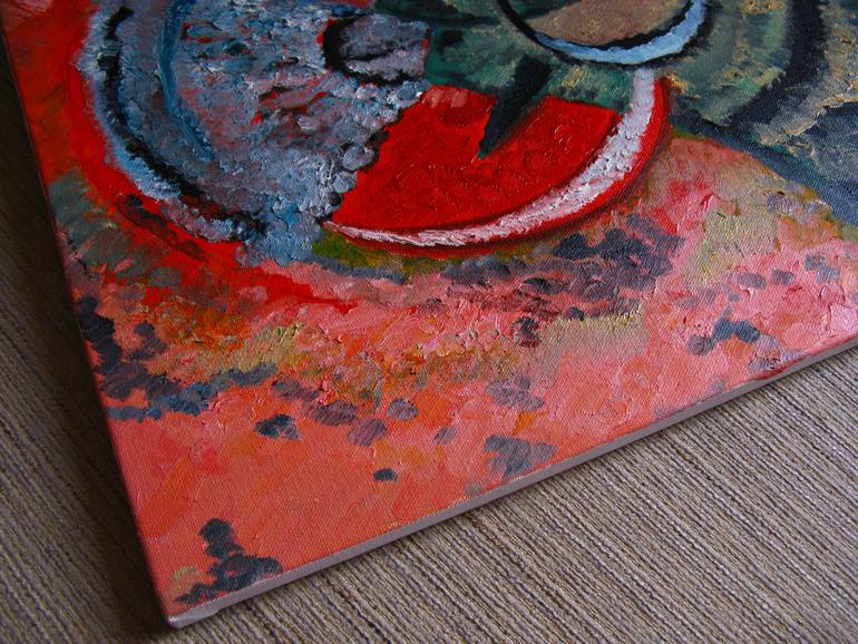 Original Abstract Expressionism Abstract Painting by Oksana Budnichenko