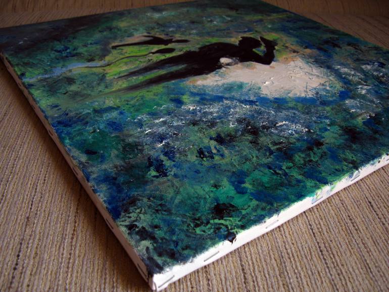 Original Expressionism Religion Painting by Oksana Budnichenko