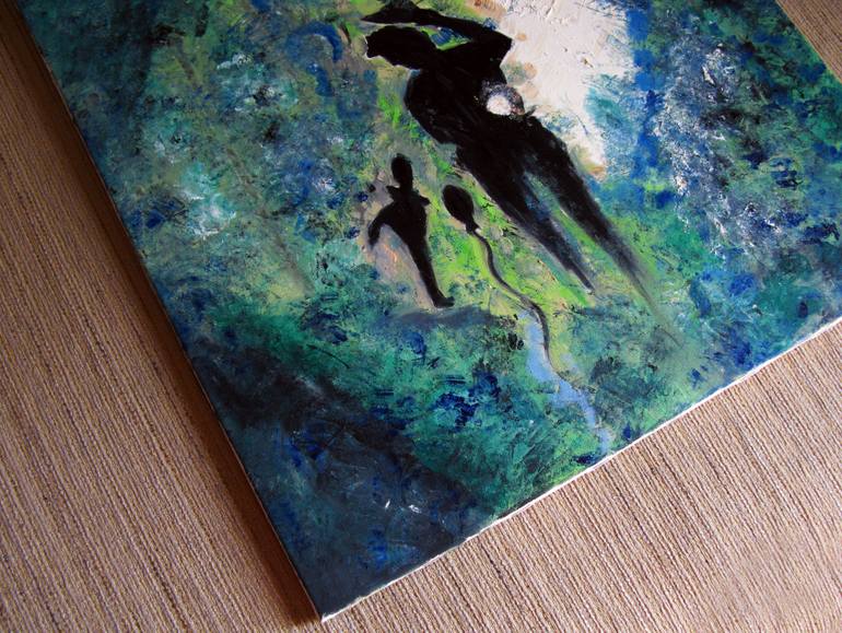 Original Expressionism Religion Painting by Oksana Budnichenko