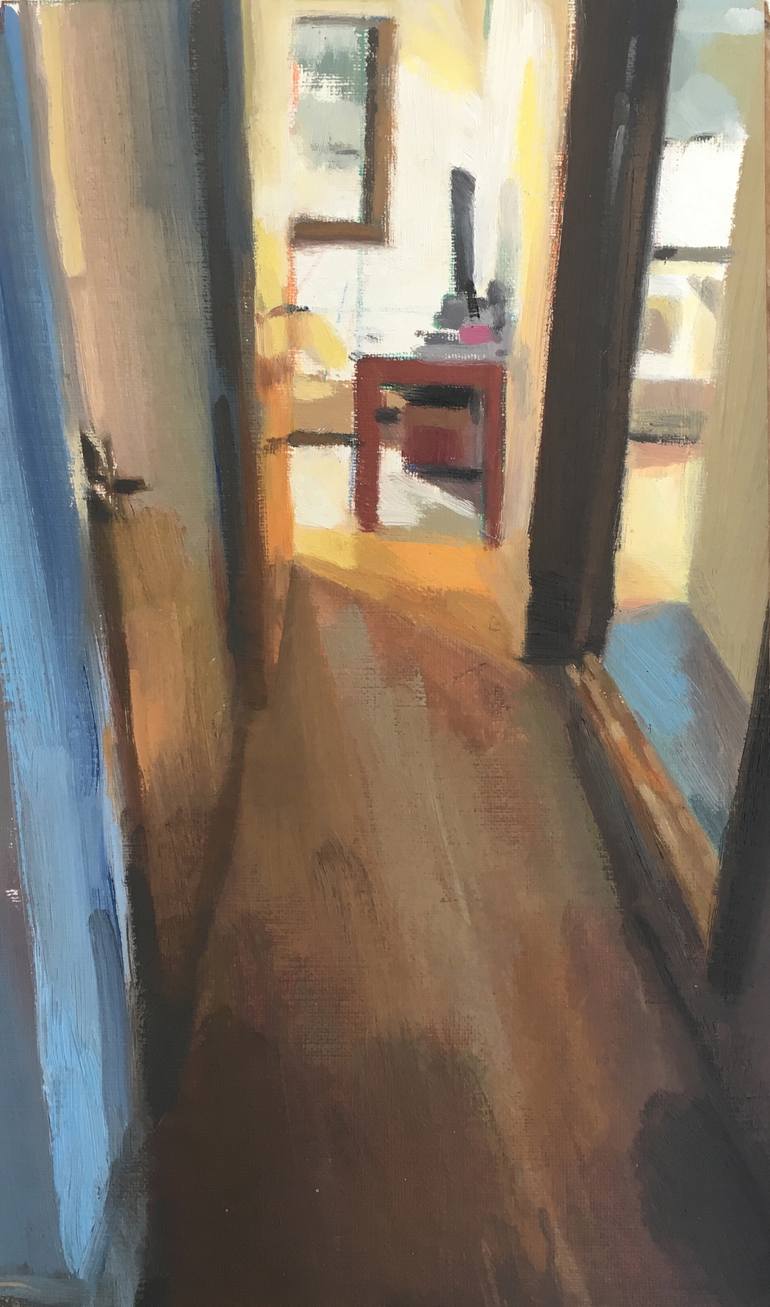 Original Figurative Interiors Painting by CARMEN MERINO 