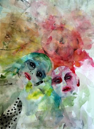 Print of Abstract Expressionism Fashion Paintings by Amy Fuks