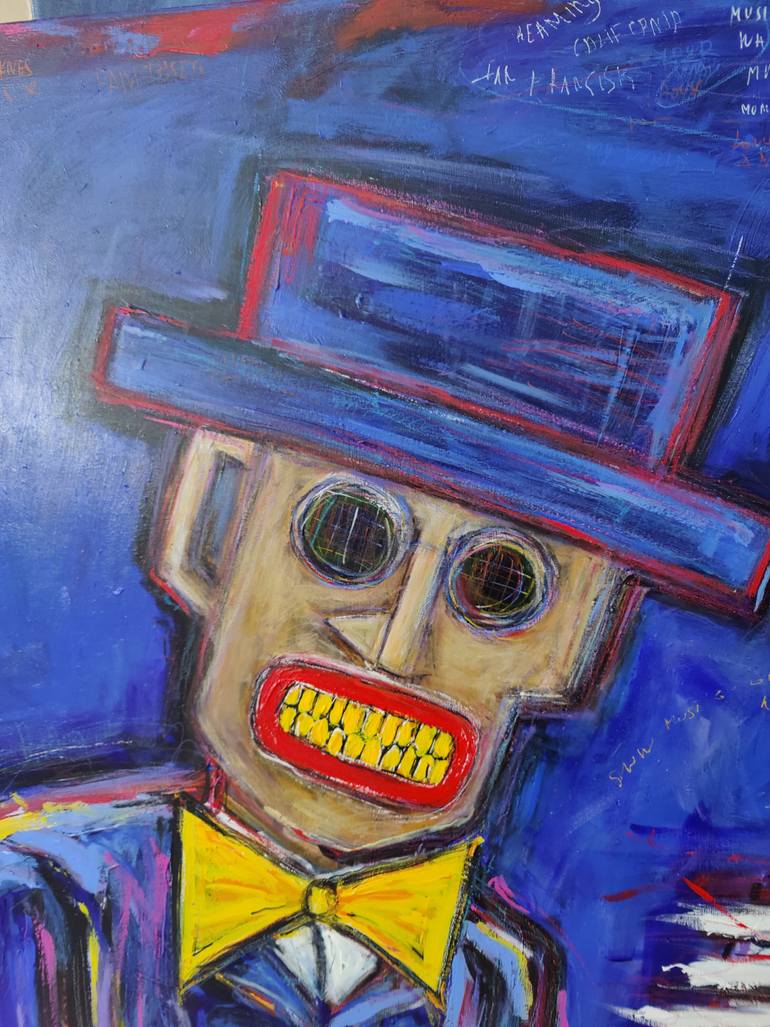 Original Abstract People Painting by Serge Bereziac