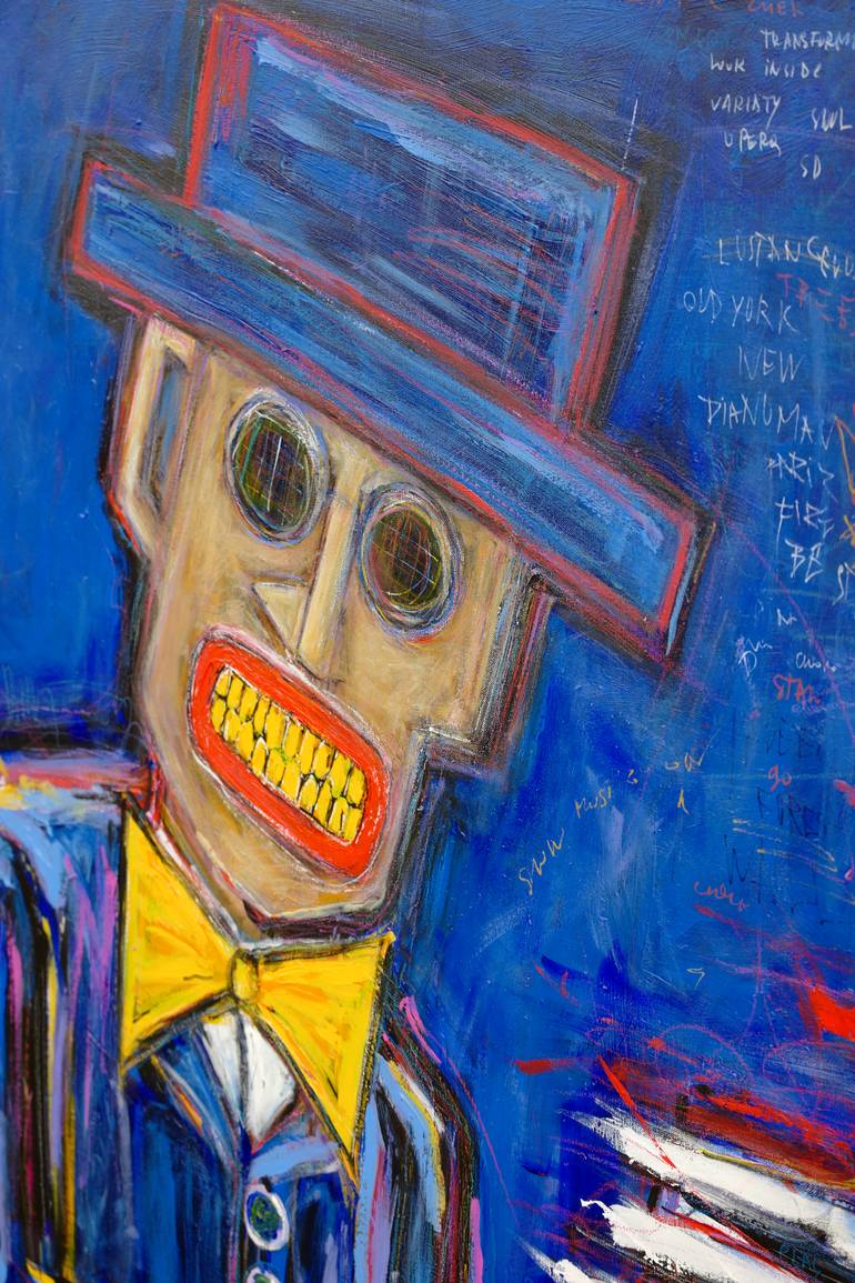 Original Abstract People Painting by Serge Bereziac
