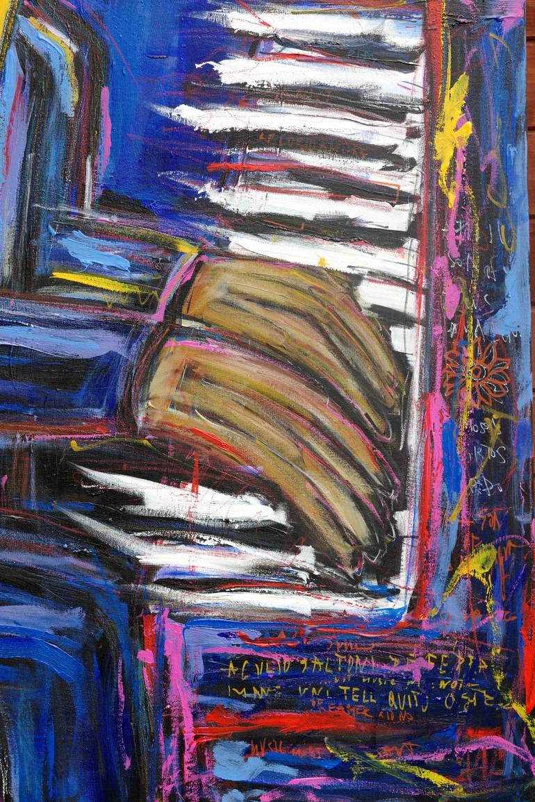 Original Abstract People Painting by Serge Bereziac