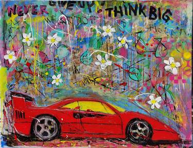 Original Pop Art Car Paintings by Serge Berezjak