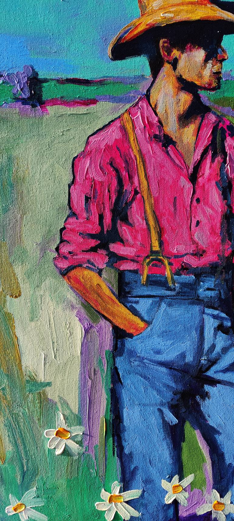 Original Abstract Expressionism Men Painting by Serge Bereziac