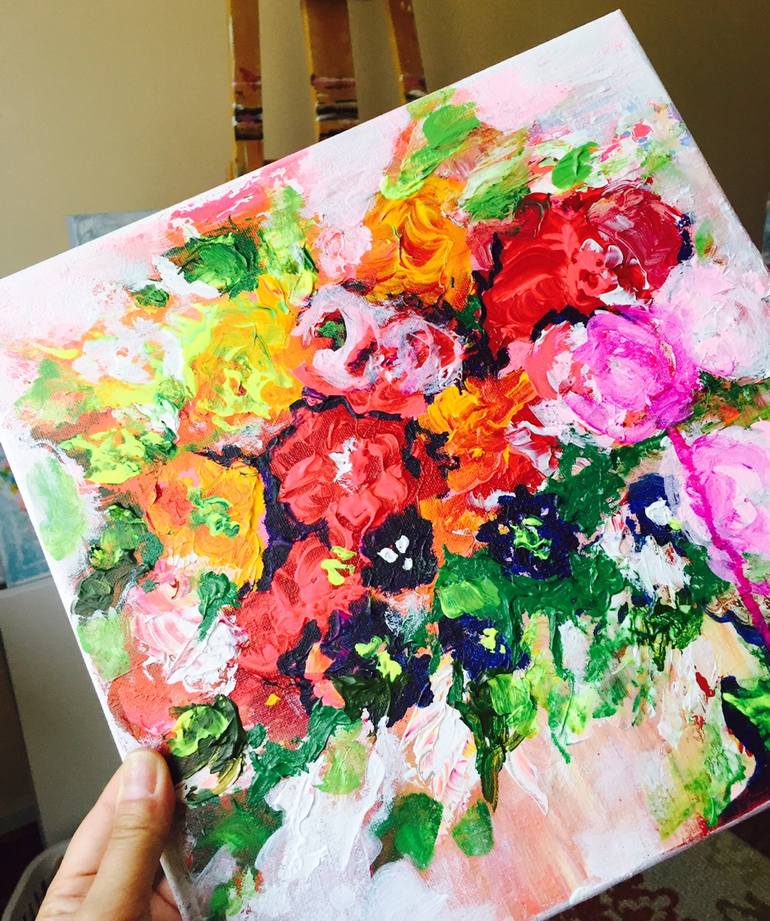 Original Floral Painting by Lana Moes-Smith