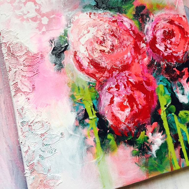 Original Fine Art Floral Painting by Lana Moes-Smith