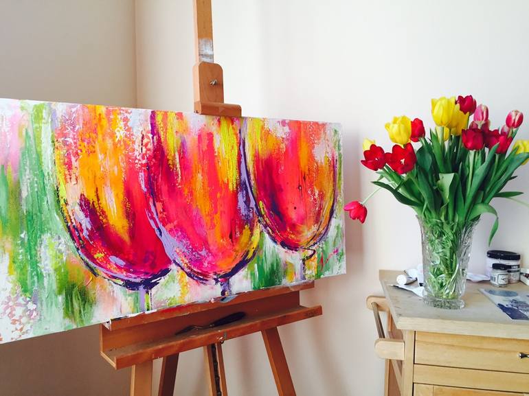 Original Floral Painting by Lana Moes-Smith