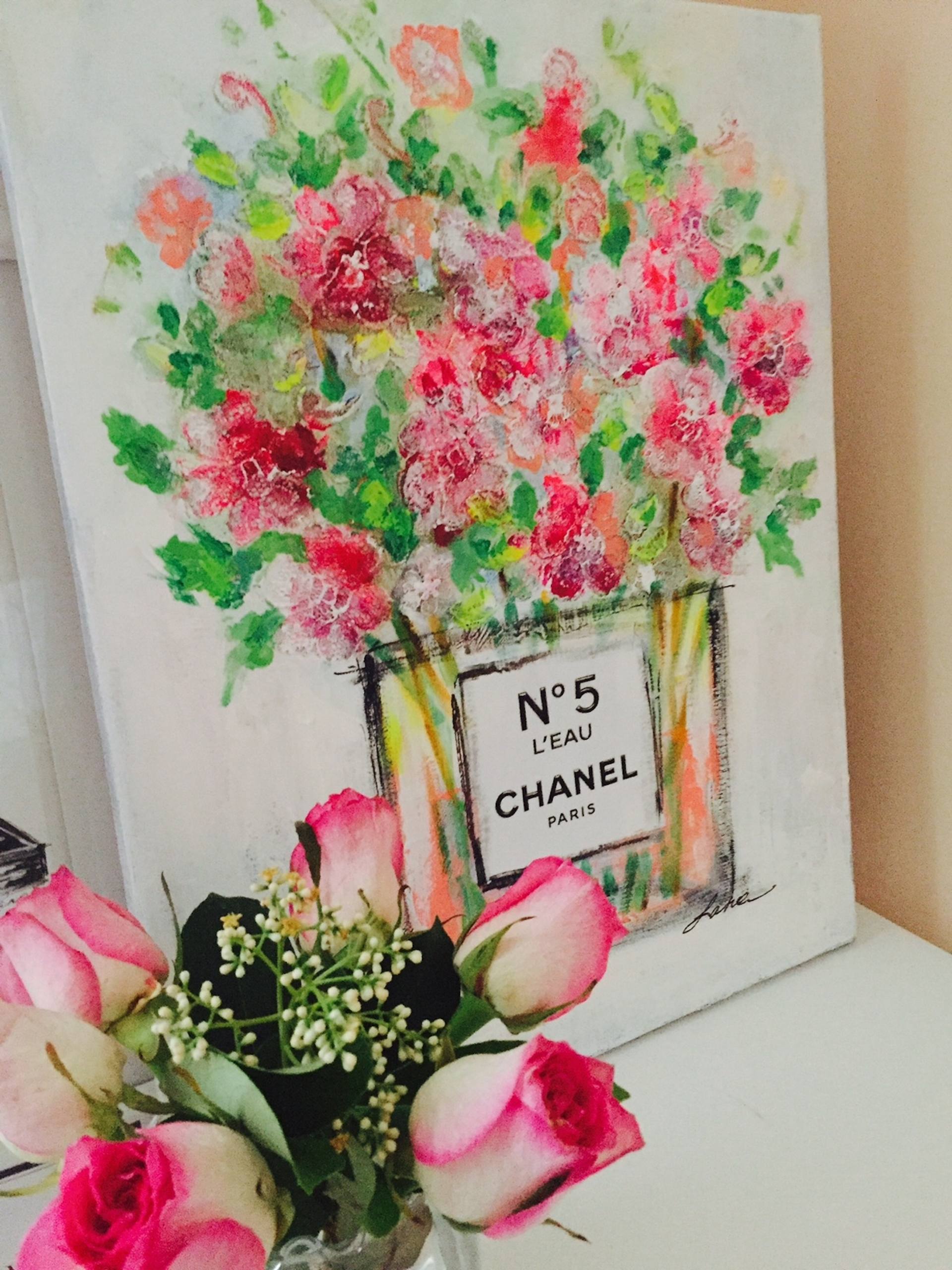 CHANEL n. 5 still life Painting by Lana Moes-Smith