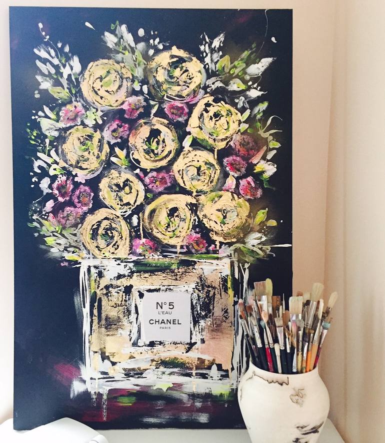 Original Fine Art Floral Painting by Lana Moes-Smith