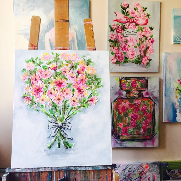 Original Other Floral Painting by Lana Moes-Smith