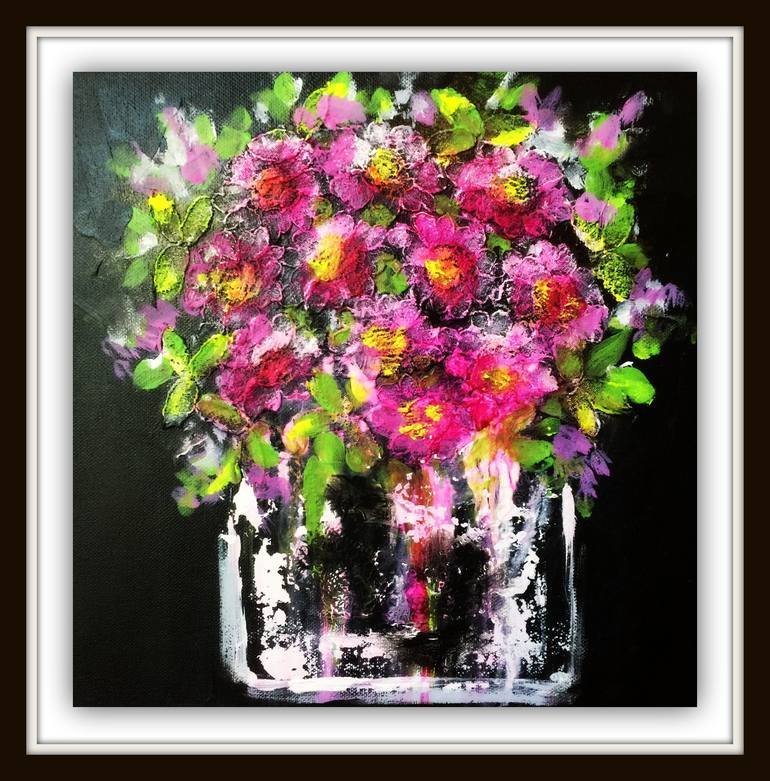 Original Fine Art Floral Painting by Lana Moes-Smith