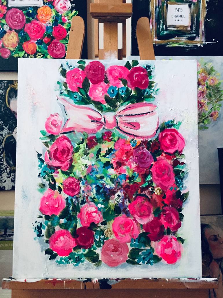 Original Floral Painting by Lana Moes-Smith