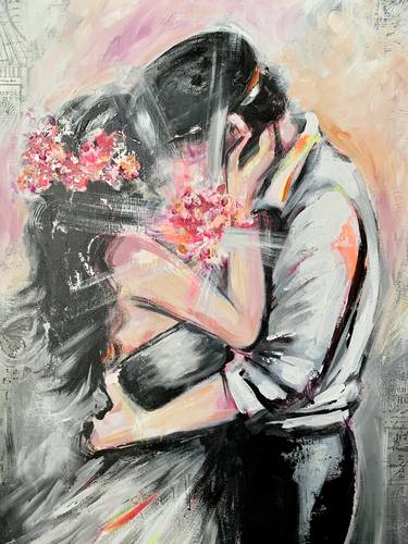 Original Figurative Love Paintings by Lana Moes-Smith