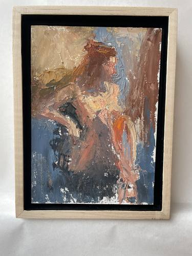 Original Abstract Nude Painting by Janet Howard-Fatta