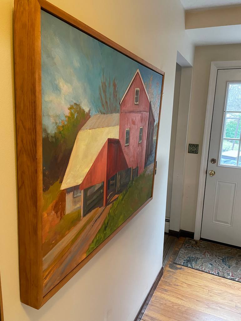 Original Impressionism Landscape Painting by Janet Howard-Fatta