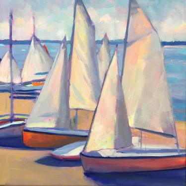 Original Fine Art Sailboat Paintings by Janet Howard-Fatta