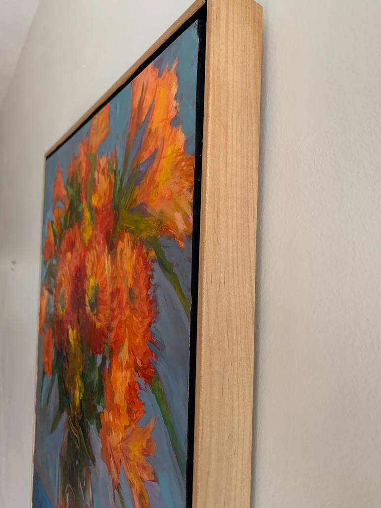 Original Realism Floral Painting by Janet Howard-Fatta