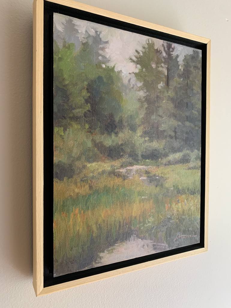 Original Impressionism Landscape Painting by Janet Howard-Fatta