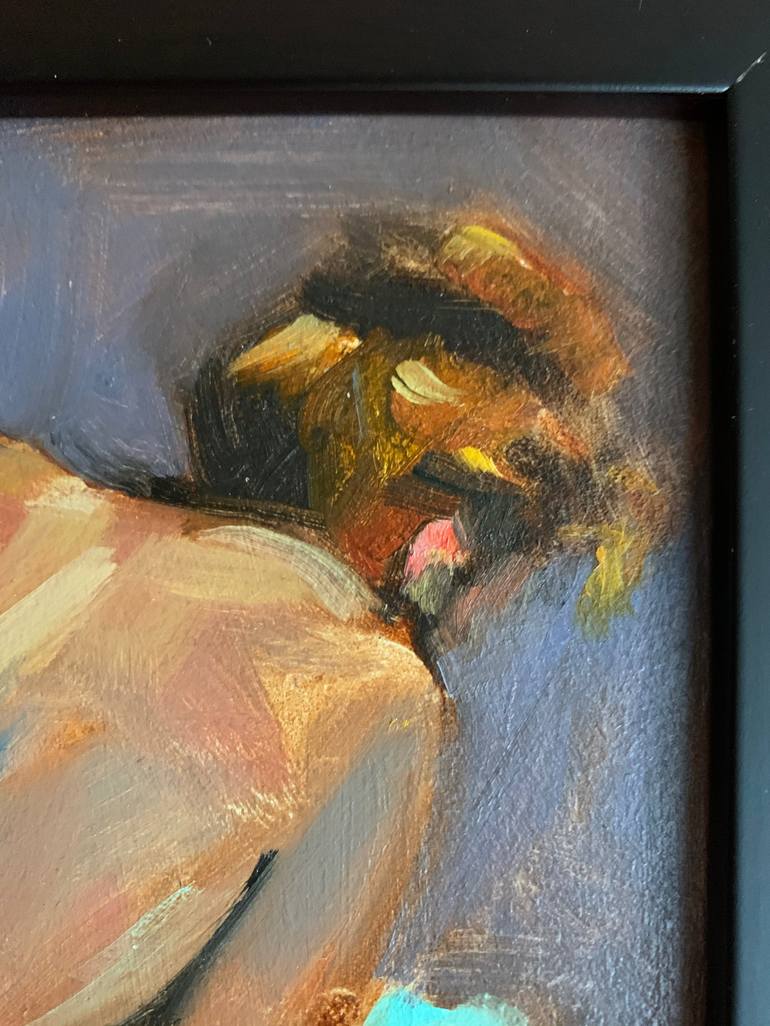 Original Figurative Nude Painting by Janet Howard-Fatta