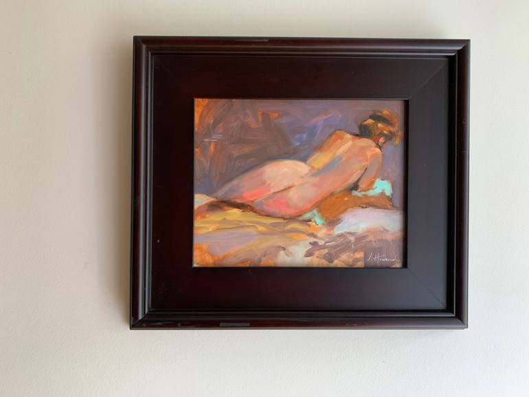 Original Figurative Nude Painting by Janet Howard-Fatta