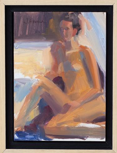 Original Figurative Nude Painting by Janet Howard-Fatta