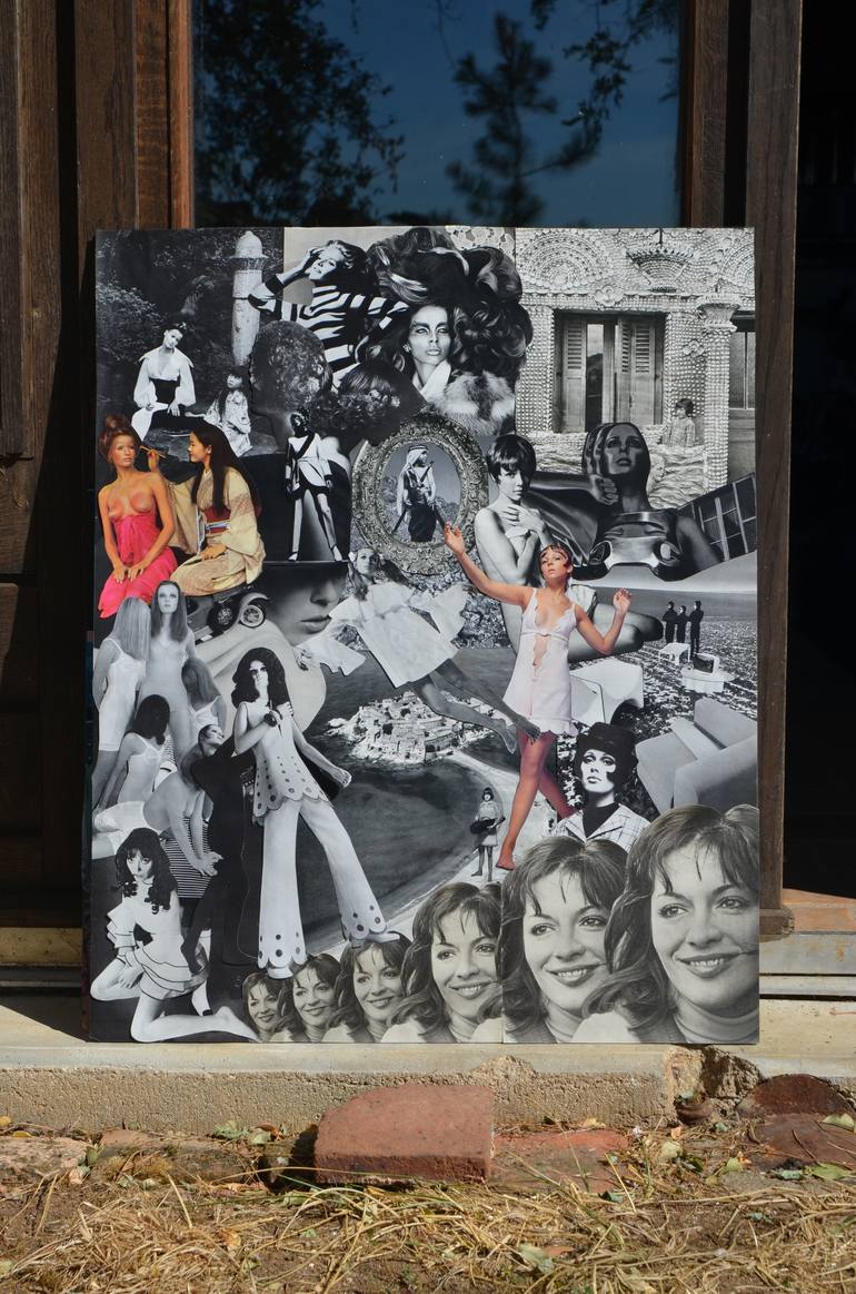 Original Dada Fashion Collage by Di Lin