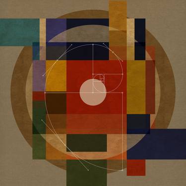 Original Art Deco Geometric Digital by Czar Catstick