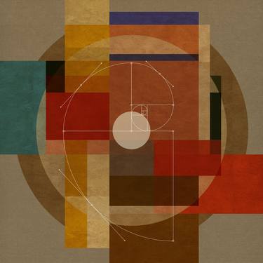 Original Art Deco Geometric Digital by Czar Catstick