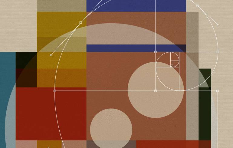 Original Abstract Geometric Digital by Czar Catstick