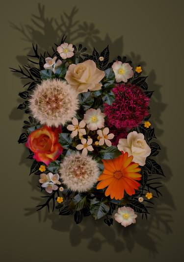 Original Art Deco Floral Photography by Czar Catstick